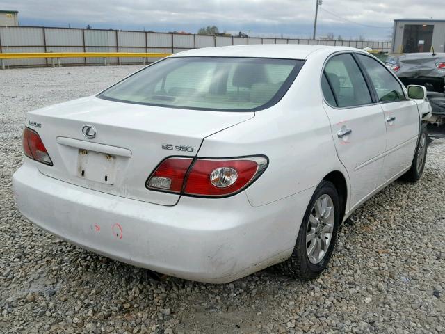 JTHBA30G640016468 - 2004 LEXUS ES 330 WHITE photo 4