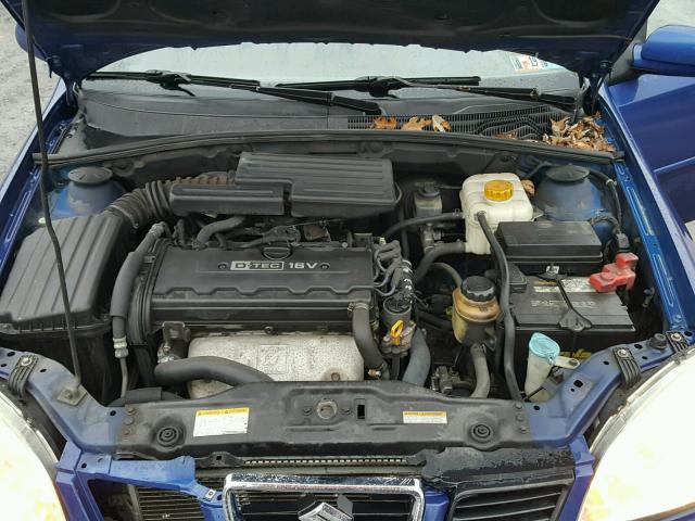 KL5JD86Z15K143120 - 2005 SUZUKI FORENZA S BLUE photo 7