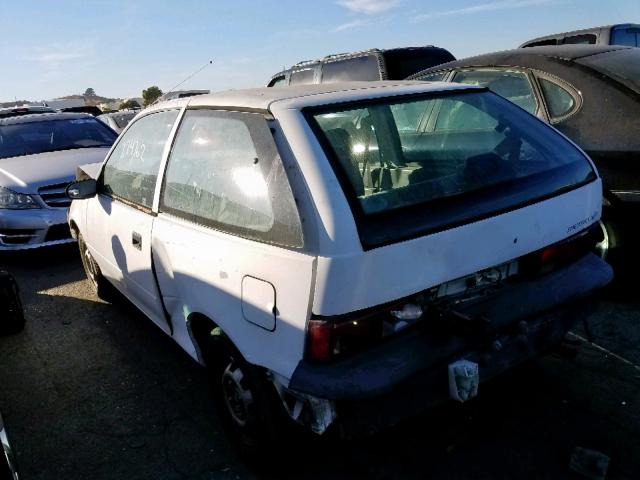 2C1MS2465P6743709 - 1993 GEO METRO XFI WHITE photo 3