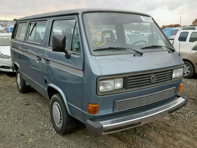 WV2YB0255GH077014 - 1986 VOLKSWAGEN VANAGON BU BLUE photo 1