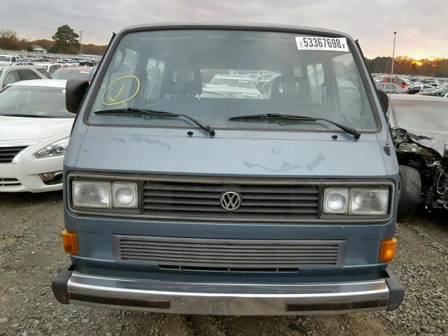 WV2YB0255GH077014 - 1986 VOLKSWAGEN VANAGON BU BLUE photo 7