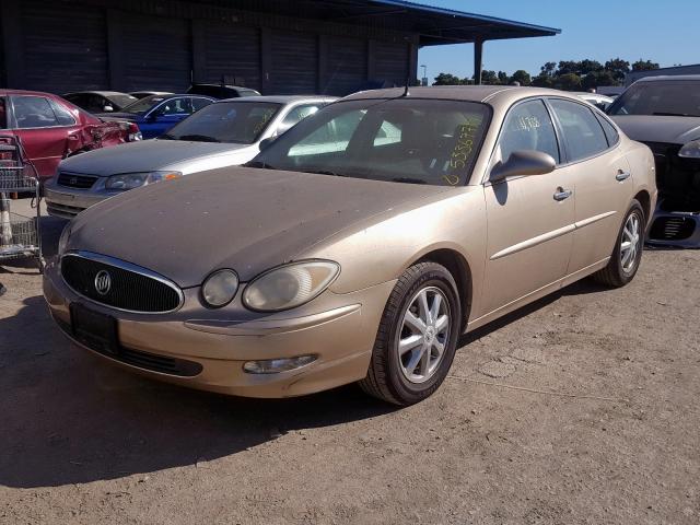 2G4WD532851217506 - 2005 BUICK LACROSSE C GOLD photo 2