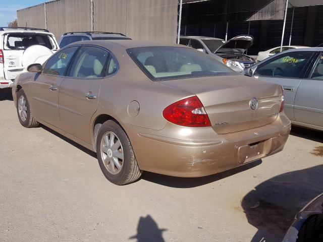 2G4WD532851217506 - 2005 BUICK LACROSSE C GOLD photo 3