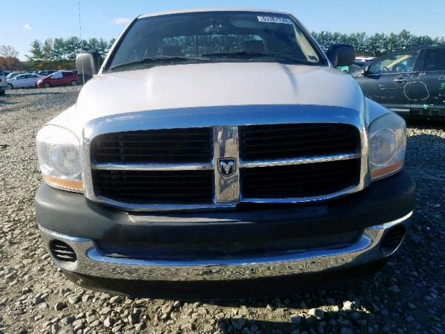 1D7HU18N66J247724 - 2006 DODGE RAM 1500 S WHITE photo 9