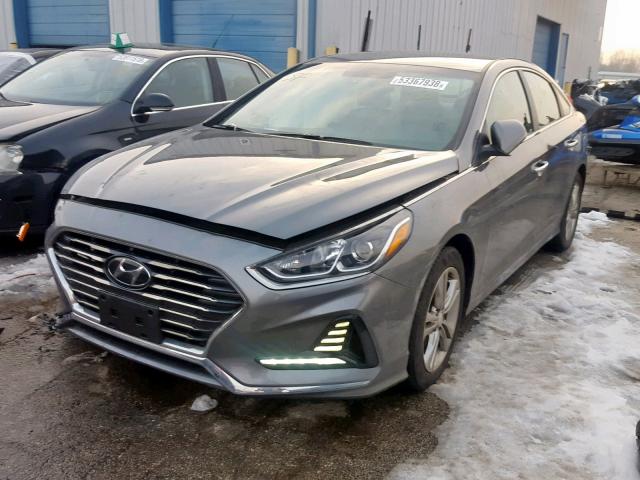 5NPE34AF0JH655027 - 2018 HYUNDAI SONATA SPO GRAY photo 2