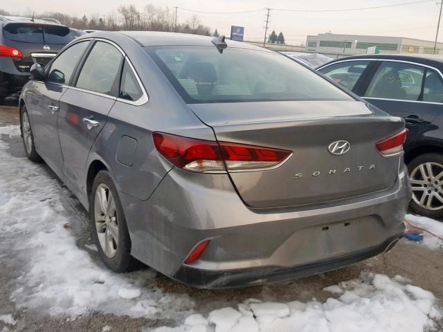 5NPE34AF0JH655027 - 2018 HYUNDAI SONATA SPO GRAY photo 3