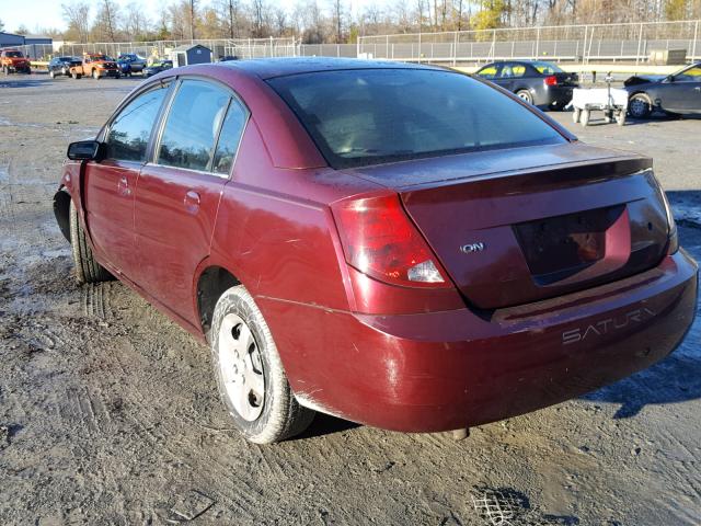 1G8AJ52F03Z194443 - 2003 SATURN ION LEVEL BURGUNDY photo 3