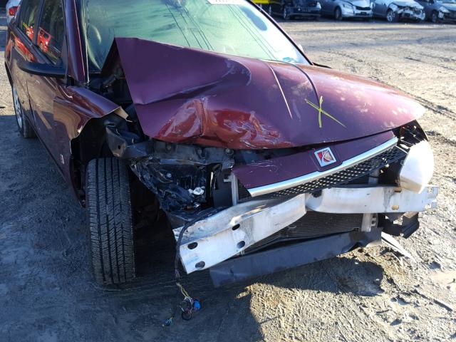 1G8AJ52F03Z194443 - 2003 SATURN ION LEVEL BURGUNDY photo 9