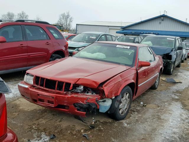 1G6ET1291VU605937 - 1997 CADILLAC ELDORADO T RED photo 2