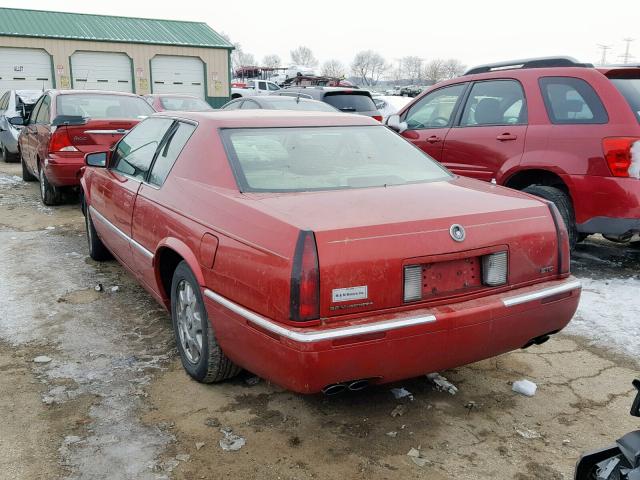 1G6ET1291VU605937 - 1997 CADILLAC ELDORADO T RED photo 3