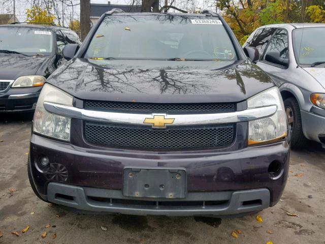 2CNDL73F176023558 - 2007 CHEVROLET EQUINOX LT PURPLE photo 9