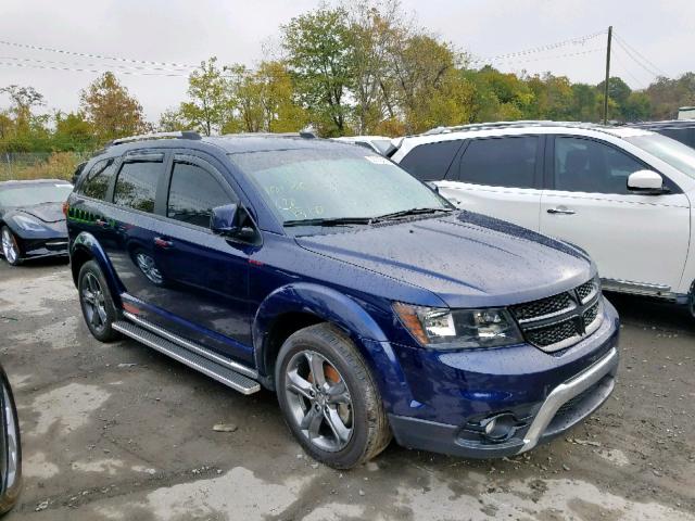 3C4PDDGG6HT696214 - 2017 DODGE JOURNEY CR BLUE photo 1