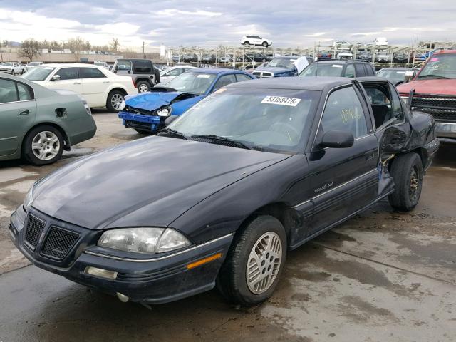 1G2NE5432PM549750 - 1993 PONTIAC GRAND AM S BLACK photo 2