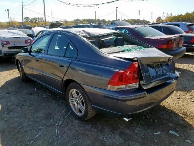 YV1RS592352479670 - 2005 VOLVO S60 2.5T GRAY photo 3
