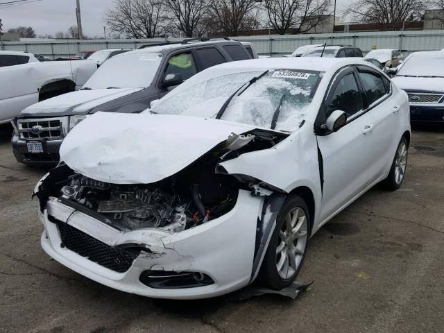 1C3CDFBA0DD299681 - 2013 DODGE DART SXT WHITE photo 2