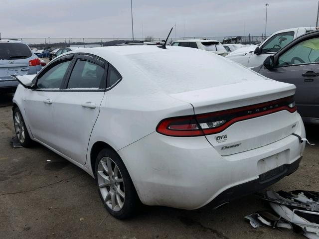 1C3CDFBA0DD299681 - 2013 DODGE DART SXT WHITE photo 3