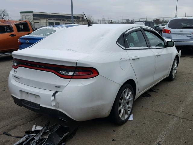 1C3CDFBA0DD299681 - 2013 DODGE DART SXT WHITE photo 4