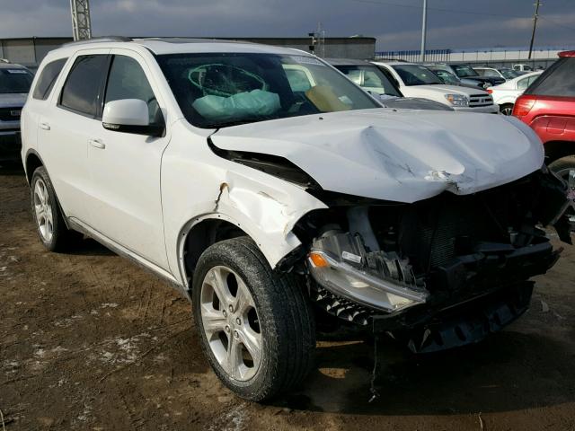 1C4RDJDG6EC452856 - 2014 DODGE DURANGO LI WHITE photo 1