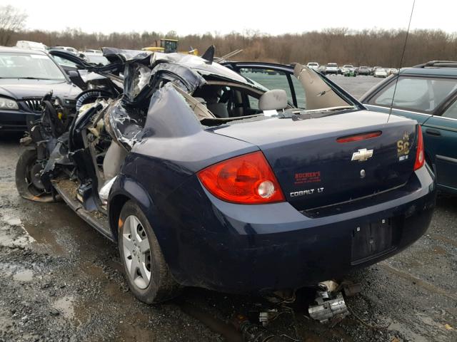 1G1AL55FX87218562 - 2008 CHEVROLET COBALT LT BLUE photo 3