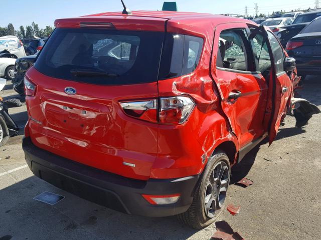 MAJ3P1RE8JC230372 - 2018 FORD ECOSPORT S RED photo 4