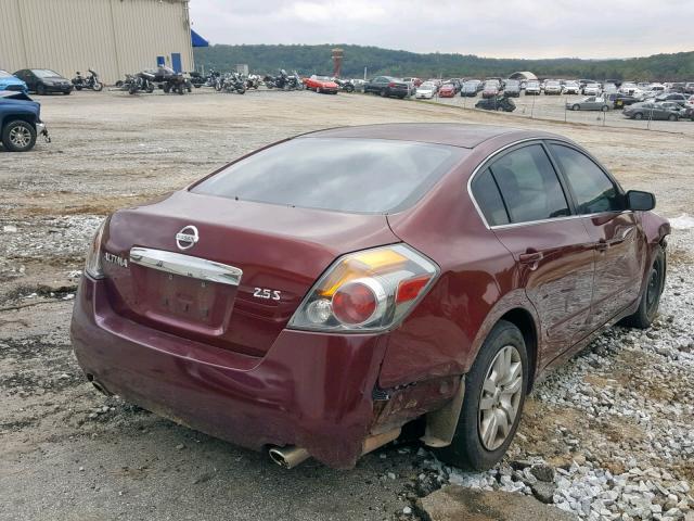 1N4AL2AP6CC200571 - 2012 NISSAN ALTIMA BAS MAROON photo 4