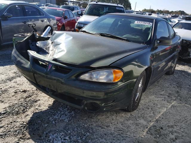 1G2NW12E3YM874953 - 2000 PONTIAC GRAND AM G GREEN photo 2