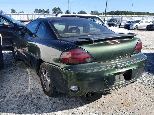 1G2NW12E3YM874953 - 2000 PONTIAC GRAND AM G GREEN photo 3