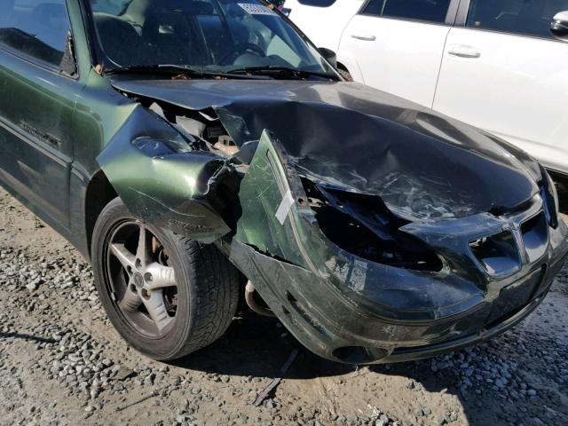 1G2NW12E3YM874953 - 2000 PONTIAC GRAND AM G GREEN photo 9