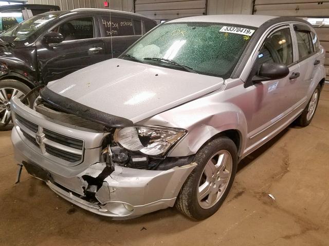 1B3HB48B48D784652 - 2008 DODGE CALIBER SX SILVER photo 2