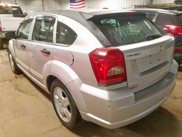 1B3HB48B48D784652 - 2008 DODGE CALIBER SX SILVER photo 3