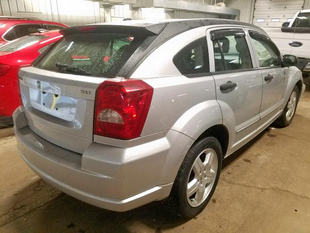 1B3HB48B48D784652 - 2008 DODGE CALIBER SX SILVER photo 4