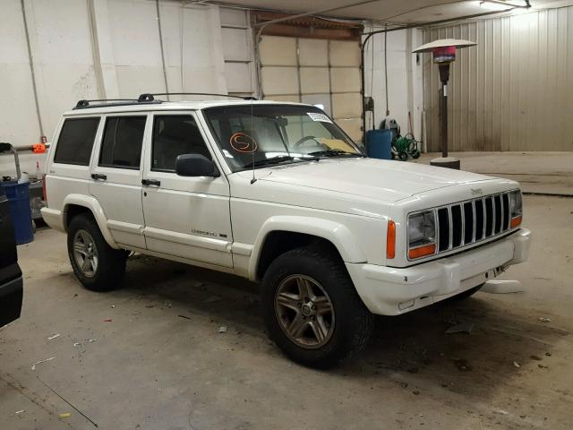 1J4FF68SXYL128915 - 2000 JEEP CHEROKEE L WHITE photo 1