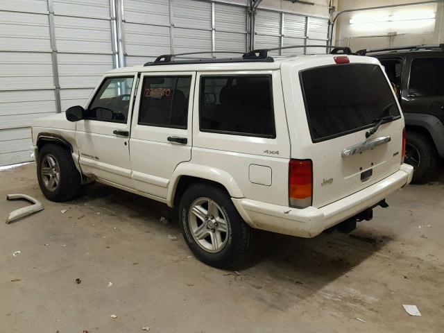 1J4FF68SXYL128915 - 2000 JEEP CHEROKEE L WHITE photo 3