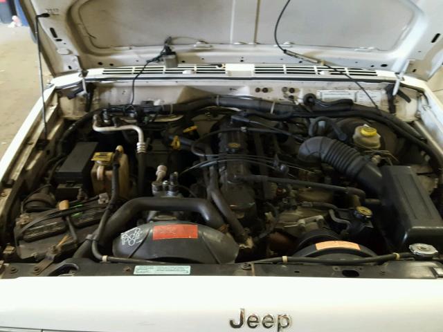 1J4FF68SXYL128915 - 2000 JEEP CHEROKEE L WHITE photo 7