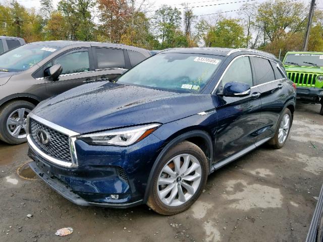 3PCAJ5M38KF126887 - 2019 INFINITI QX50 ESSEN BLUE photo 2