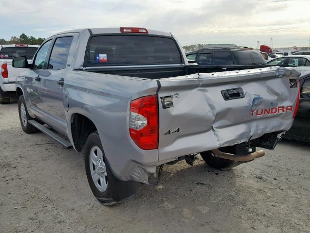 5TFDW5F13HX598228 - 2017 TOYOTA TUNDRA CRE SILVER photo 3