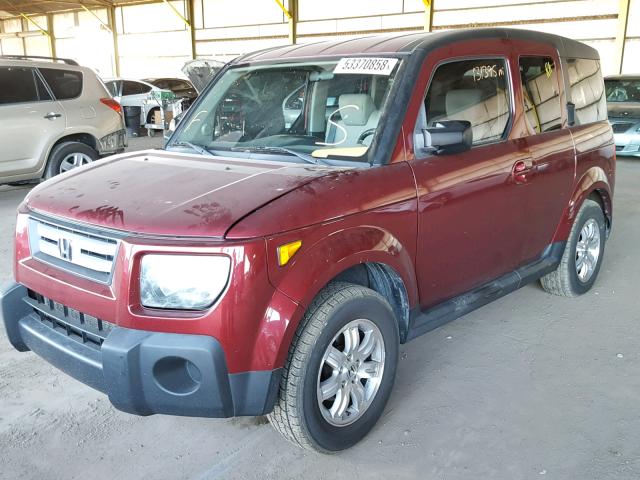 5J6YH28728L019579 - 2008 HONDA ELEMENT EX RED photo 2