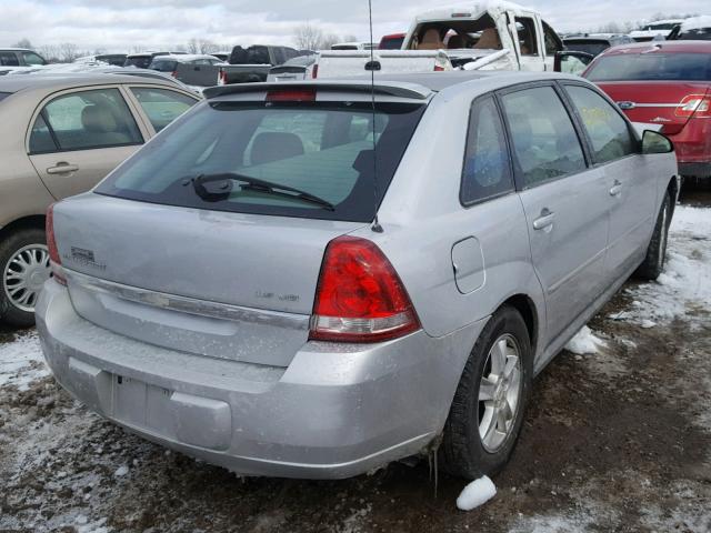 1G1ZT64855F153164 - 2005 CHEVROLET MALIBU MAX SILVER photo 4