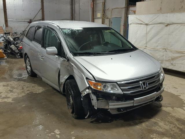 5FNRL5H20DB059932 - 2013 HONDA ODYSSEY LX SILVER photo 1