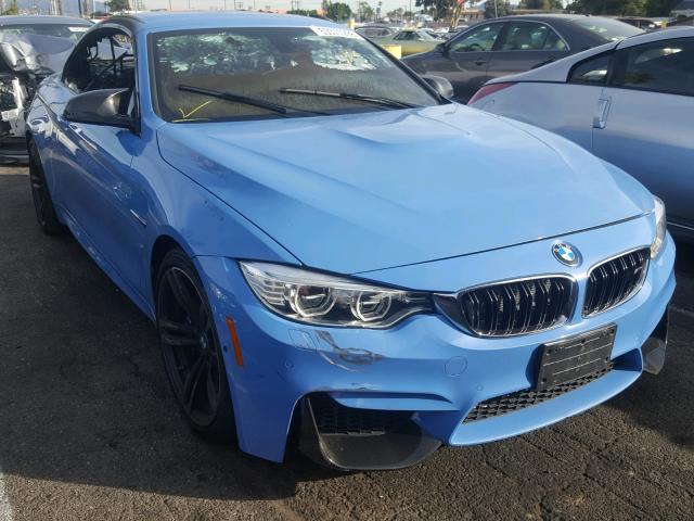 WBS3U9C59GP969898 - 2016 BMW M4 BLUE photo 1