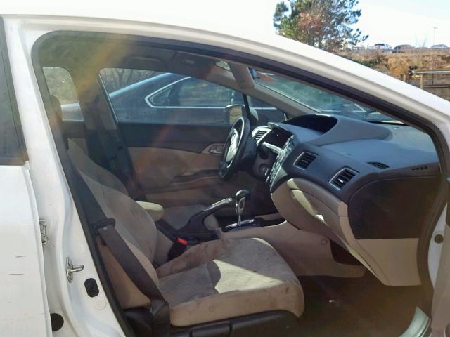 2HGFB2F57EH517433 - 2014 HONDA CIVIC LX WHITE photo 5