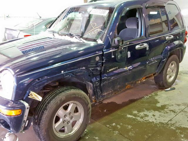 1J4GL58K64W321286 - 2004 JEEP LIBERTY LI BLUE photo 9