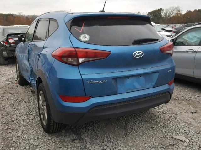 KM8J3CA47GU117345 - 2016 HYUNDAI TUCSON LIM BLUE photo 3