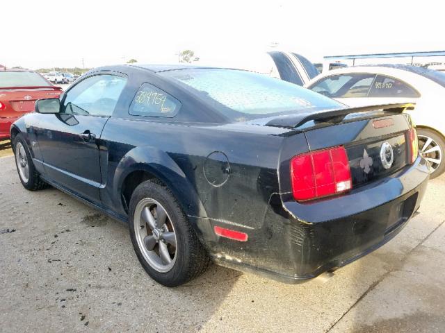 1ZVHT82H465153825 - 2006 FORD MUSTANG GT BLACK photo 3