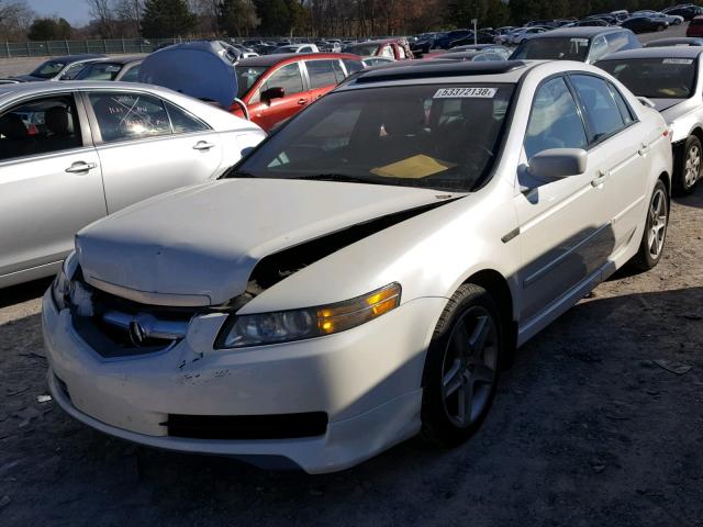 19UUA66254A038237 - 2004 ACURA TL WHITE photo 2