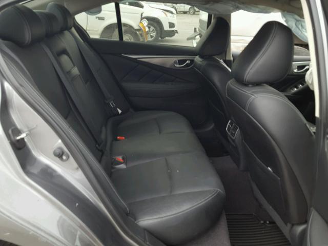 JN1BV7AR2FM402977 - 2015 INFINITI Q50 BASE GRAY photo 6