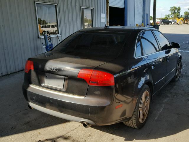 WAUAF78E77A009310 - 2007 AUDI A4 2 BLACK photo 4