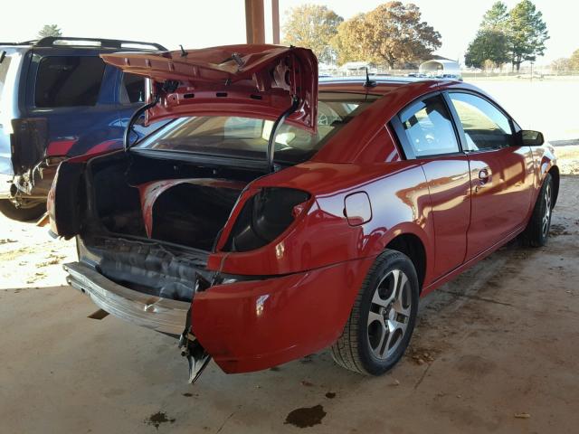 1G8AW14F65Z166592 - 2005 SATURN ION LEVEL RED photo 4