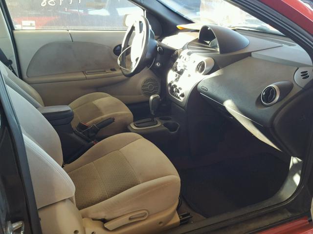 1G8AW14F65Z166592 - 2005 SATURN ION LEVEL RED photo 5