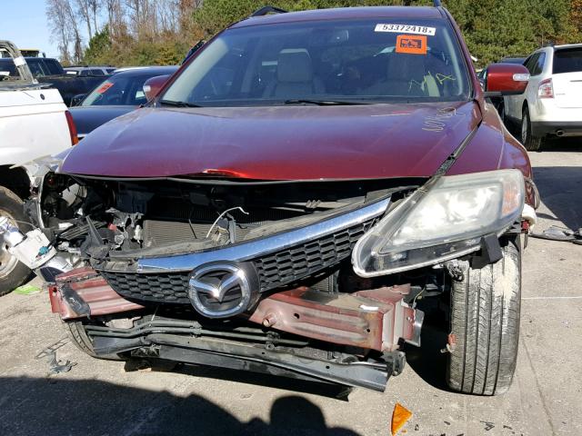 JM3TB28A580144372 - 2008 MAZDA CX-9 MAROON photo 9